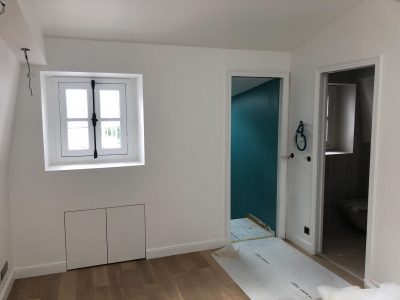 Le dernier étage du chantier de rénovation de l'hôtel particulier