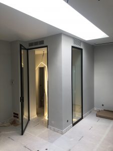Pièce de l'extension "Verrière" du chantier
