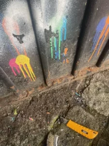 Tags présents au début du chantier